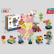 Educational Children's Toys 3D Cube Cube Blocks Learning to Count Mathematics Assemble Building Bloc