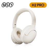 QCY H2 H2 Pro หูฟังไร้สายบลูทูธ5.3เบสโหมดหูฟังสเตอริโอ HIFI เหนือหูหูฟังเล่นเกมอุปกรณ์คู่เชื่อมต่อ