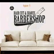 Barber Shop Hipster Wall Sticker Decoration Decal Removable Wall Art Sticker