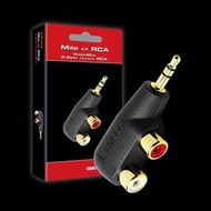 台中現貨免運 AudioQuest Hard Mini RCA Adaptor 3.5mm 轉 RCA 轉接頭｜劈飛好物