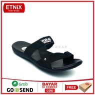 Sandal Musim Panas Pria Dan Wanita Terbaru Fashion Korea Sendal Flipflop Wakai Model Wiro Full Hitam