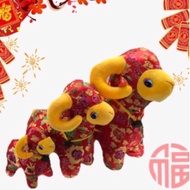 Sheep mascot doll new year sheep toy doll zodiac sheep doll with fu character