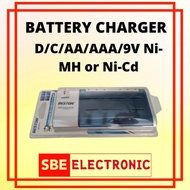 BESTON BST-837 UNIVERSAL BATTERY CHARGER D/C/AA/AAA/9V Ni-MH or Ni-Cd