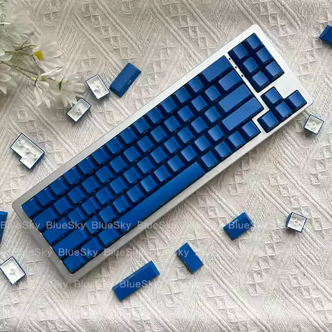 GMK Classic Blue keycaps Cherry profile ABS material 145keys Doubleshot molding mechanical keyboard 
