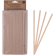 White Magic WM-EB-BPS Eco Basics Biodegradable Paper Straw  -  50pcs  Perfect  for  all  occasions  