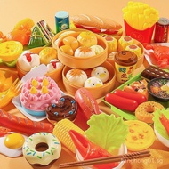 Children's pretend play kitchen toy set with steamed buns, baby breakfast simulation steamer, cookin