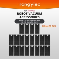 rongyiec Replacement Filter，Roller Mop，Dust Bag Compatible For ECOVACS Robot Vacuum X9 PRO OMNI,X8 P