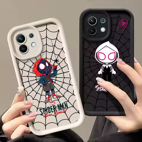 Marvel Spiderman Miles Morales Case for Xiaomi Mi 13T 14 14T 15 15T Pro 17 Ultra Poco M7 M8 F8 F7 X7