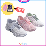 Sepatu Sneakers Casual  Hak Tinggi Bertali  Olahraga Training Jogging Senam Zumba Premium Shoes Runn