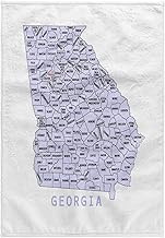 3D Rose Color Map Of Georgia Counties Hand/Sports Towel, 15 x 22