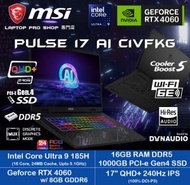 MSI - [Ultra 9] PLUSE 17 AI C1VFKG (i7-14700HX/ RTX4060/ 17" QHD+ 240Hz) 手提電腦