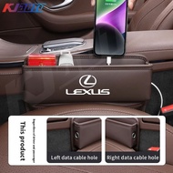 Lexus Car Seat Storage Box Leather Gap Leak Proof Storage Box For Lexus Is250 CT200h ES250 GS250 IS250 LX570 LX450d NX200t RC200t rx300 rx330 Accessories