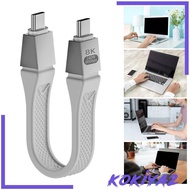 [Kokiya2] Short USB C Cable Cord 240W 13 cm 80Gbps Cable Fast Charging for Phones