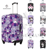 Sanrio Kuromi Luggage Cover Washable Suitcase Protector Anti-scratch Suitcase cover Fits 18-32 Inch Luggage