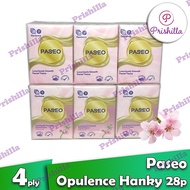 Paseo Opulence Luxuriously Scented Facial Tissue 4 Ply: 7 Sheets/pack, 6 Pack/bundle, Aroma Original