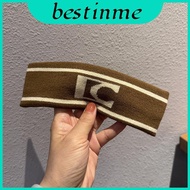 Headband Korean Sport With Alphabet And Text Graphics In Stretch Knit For Lifestyle Active