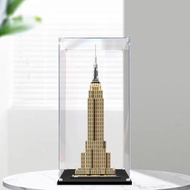 Acrylic Display Box For Lego 21046 Empire State Building Figurine Case Transparent Storage Box