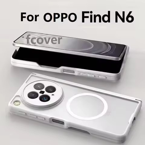 Frosted Magnetic For Oppo Find N6 Case Hinge Magsafe Protective OPPO Find N5 Cover