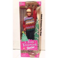Mattel 1992年 tree trimming Barbie 絕版 古董 芭比娃娃 全新未拆 盒裝 老芭比