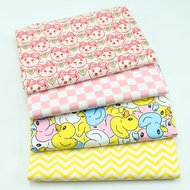 Hot Sale Baby Animal Fabric Cartoon Bear Duck Printed Cloth Children's Overalls Bed Sheet Quilt Cover Quilt Cloth Fabric