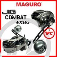 New 2024 MAGURO JIG COMBAT 401HG Low Profile Baitcast Jigging Reel Overhead JigCombat Fast Slow Jig Saltwater SW