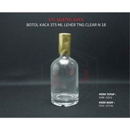 375 Glass Bottle High NeckML Drinking Bottle/ Vinegar Bottle/ Honey/ Glass Syrup/ 375 ML