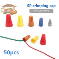 Ca> 50Pcs Fast Wire Connector P1 P2 P3 P4 P6 Electrical Insulated Twist Crimp Terminal Nut Spring En