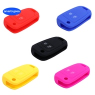 [AME]2 Button Silicone Car Remote Flip Key Fob Shell Protect Cover Case for Opel