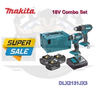 MAKITA DLX2131JX7 CORDLESS 18V COMBO KIT WITH HAMMER DRILL DRIVER AND IMPACT DRILL DRIVER