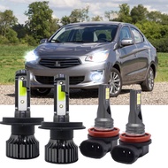 for mitsubishi mirage 14-18 h4 + h8 led bulb kit and fog