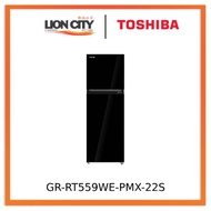 Toshiba GR-RT559WE-PMX-21S/22S White Glass or 22s-black Glass 2 Door Fridge (411L)- 3 Tick