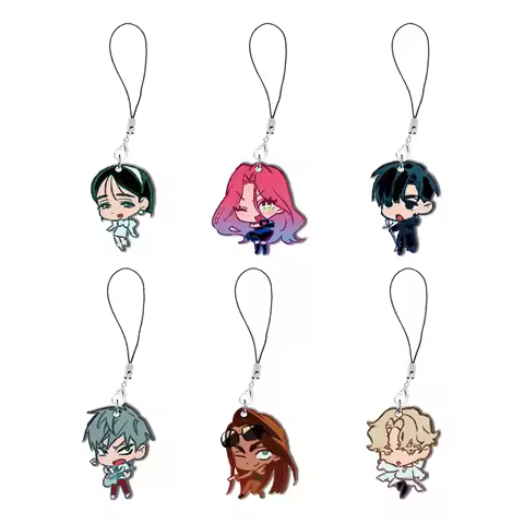 Anime Alien Stage Mobile Phone Charms Cartoon Acrylic Small Pendant Alien Stage Phone Chain Key Ring