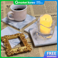 White Marble Coaster Square Display Stand