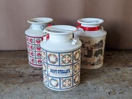 Aunt Stella's 詩特莉手工餅乾：鐵製牛奶罐造型餅乾盒空罐（牛奶桶、茶葉罐）—古物舊貨、懷舊古道具、復古擺飾、早期民藝、歐洲牛奶罐、鄉村風格、器皿