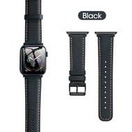 PZOZ สายนาฬิกาหนังสำหรับ Apple Watchสายรัดข้อมือแบบห่วงขนาด44มม. 40มม. 41มม. 45มม. 42มม. 38มม. สำหรับนาฬิกาซีรีส์3 5 4 SE 6 7สาย