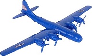 TimMee WW2 B-29 Superfortress Bomber Plane - Blue Plastic Army Men Aircraft