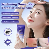 ✨Brighten/Shield✨ YH-3in1 Whitening Isolation Sunscreen Cream/Sunscreen/Skincare【SPF50 PA+++ Triple】