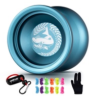 MAGICYOYO Professional Yoyo Shark Honor N12 Yoyo Long Time Spinning Yoyo, Sand Blasted Finish Yoyo w