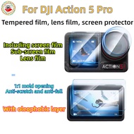 For DJI Action 5 Pro tempered glass lens film screen protector OSMO Action 5Pro Accessories