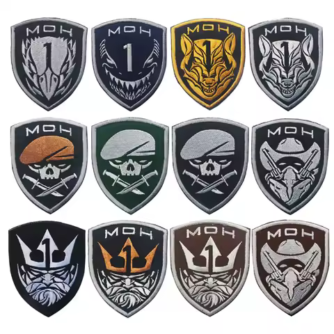 Project Honor Embroidery Patch Emblem Medal of Honor King Eagle Wolf Skull Military Applique MOH Tac