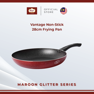 Vantage Non-Stick 28cm Frying Pan  (2.5L/ H:5.0cm)(Maroon Glitter Series)