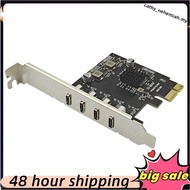 PCI-E Pcie 1X to Type-C Expansion Card USB 3.2 GEN1 5Gbps 4-Port TYPE-C Adapter Riser Card UPD720201