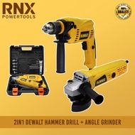 2in1 DeWALT Electric Hammer Drill + DeWALT Angle Grinder