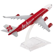 Airplane Kids Toys 16cm AirAsia Airbus A340 Plane Model Airplane Aircraft Model 1:400 Diecast Alloy 