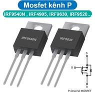 P-channel Mosfet IRF9Z24 / IRF4905 / IRF9630 / IRF9520 / RFP30P5 pin TO-220