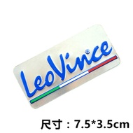 2pcs Universal Motorcycle Racing Aluminum 3D Exhaust Pipe Sticker for Termignoni Leovince 125cc 250c