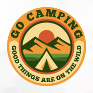 ตัวรีดติดเสื้อ LOGO CAMP SET. 2 แผ่นฟิล์มรีดร้อนรีดง่ายติดได้ทุกเนื้อผ้า