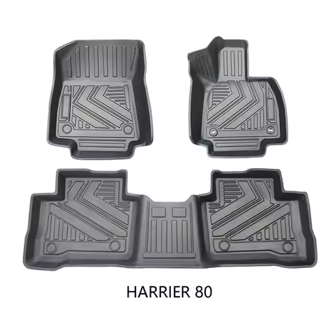 3D TPE RHD Floor Car Mat For Toyota Harrier 60 2014-2019 Harrier 80 2020-2022 Car Floor Liner Tray F