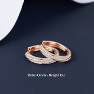 Best Sellers❤ 925 Silver Retro Style Round Earrings Niche Light Luxury Jewelry Ladies Girls Gifts ef