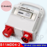 "DAKO PLUG" B11MD04-2 Female Socket Kit With Breader 3P+N+E 32A 400V IP44